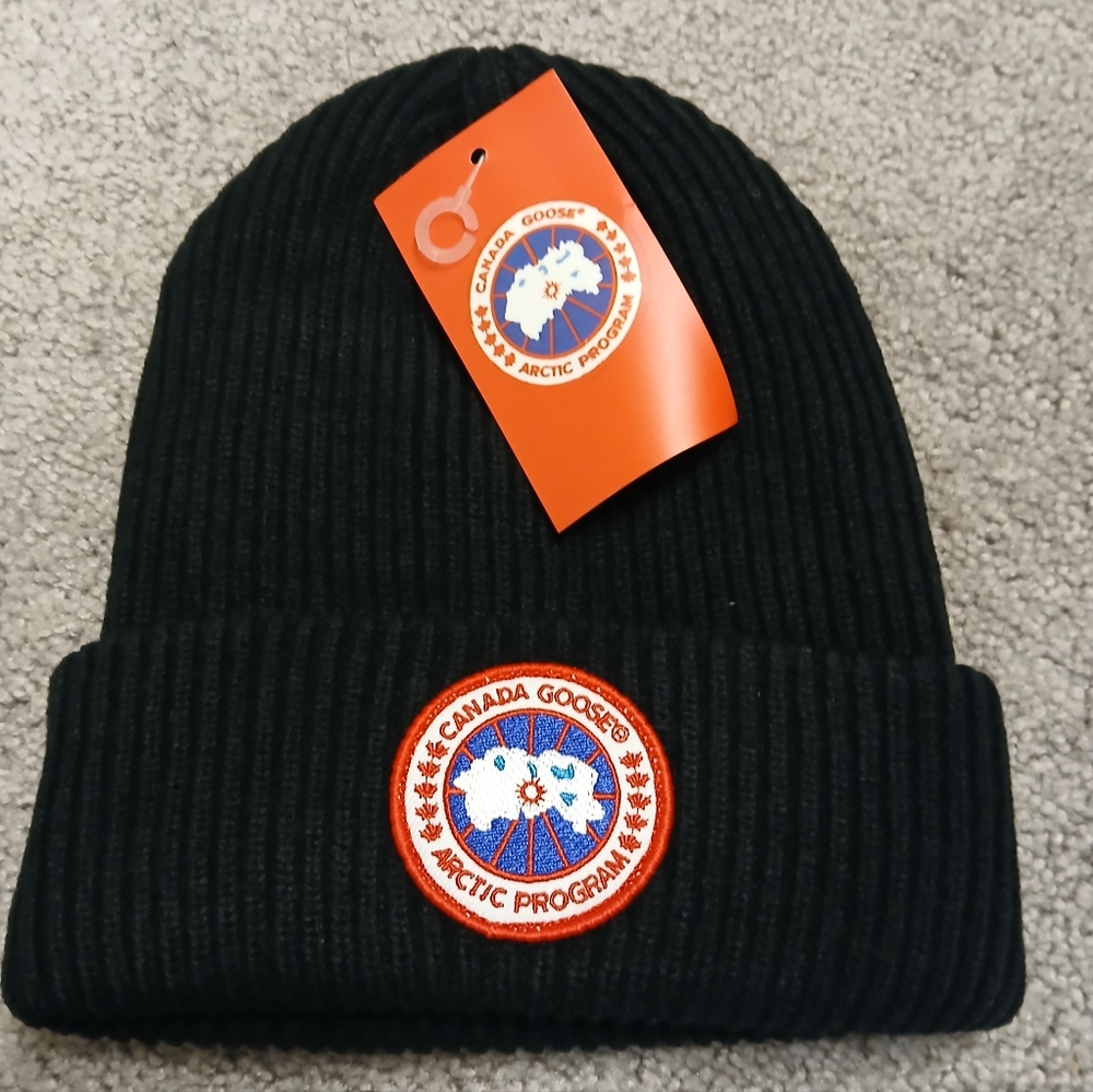 Canada Goose Black Beanie Hat